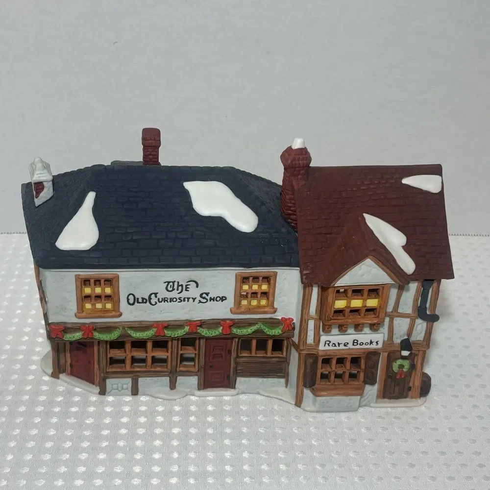 Dept 56 Dickens Village The Old Curiosity Shop Handpainted Porcelain VTG 1987